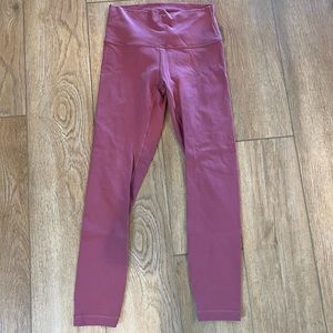 Lululemon Wunder Train Pink Size 6 25”